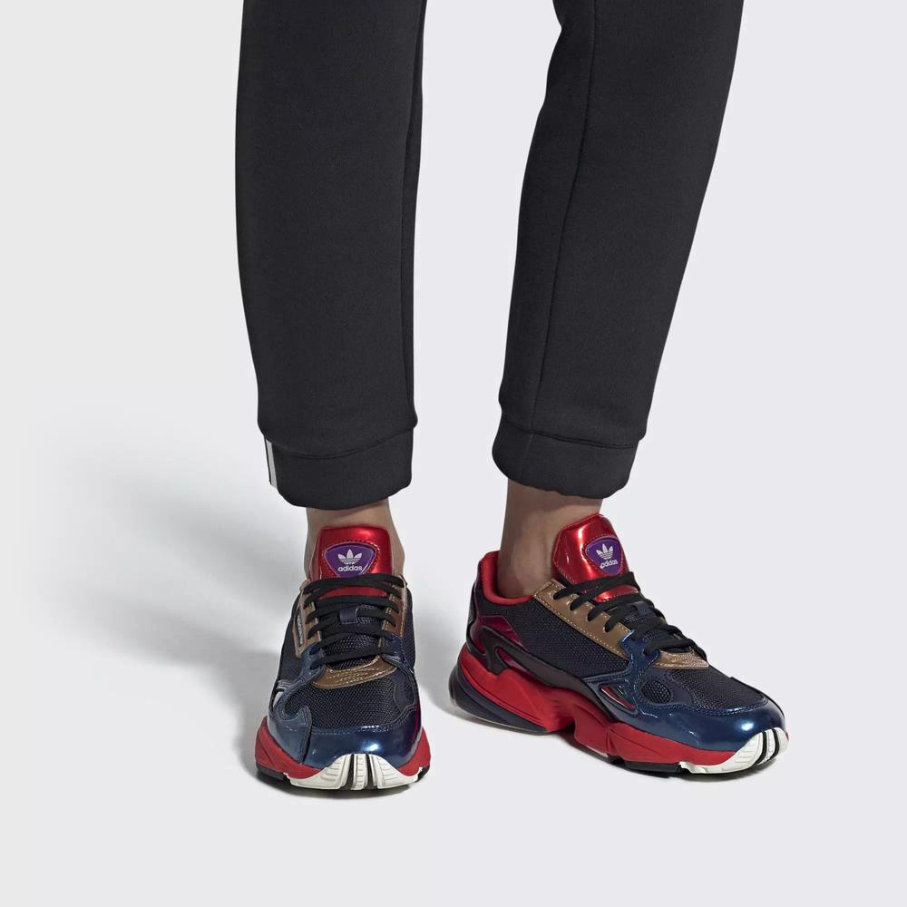 Adidas Falcon Tenis Azules Para Mujer (MX-91650)